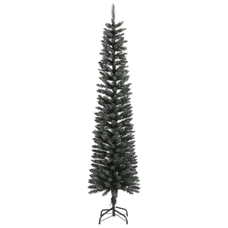 Vidaxl kunstkerstboom mit Standard schmal 240 cm PVC -Grün