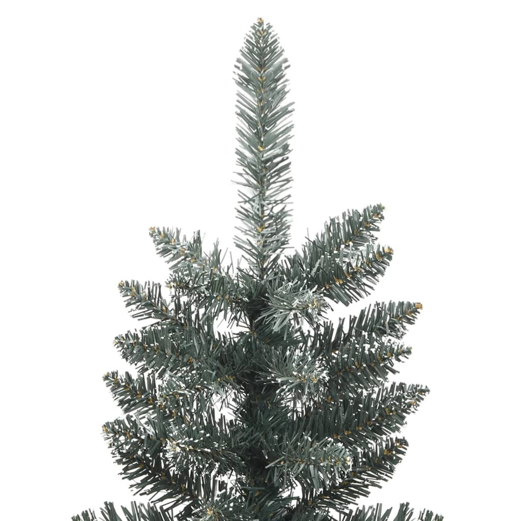 Vidaxl kunstkerstboom mit Standard schmal 240 cm PVC -Grün
