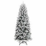 Vidaxl Kunstkerstboom mit Schnee 120 cm PVC und PE
