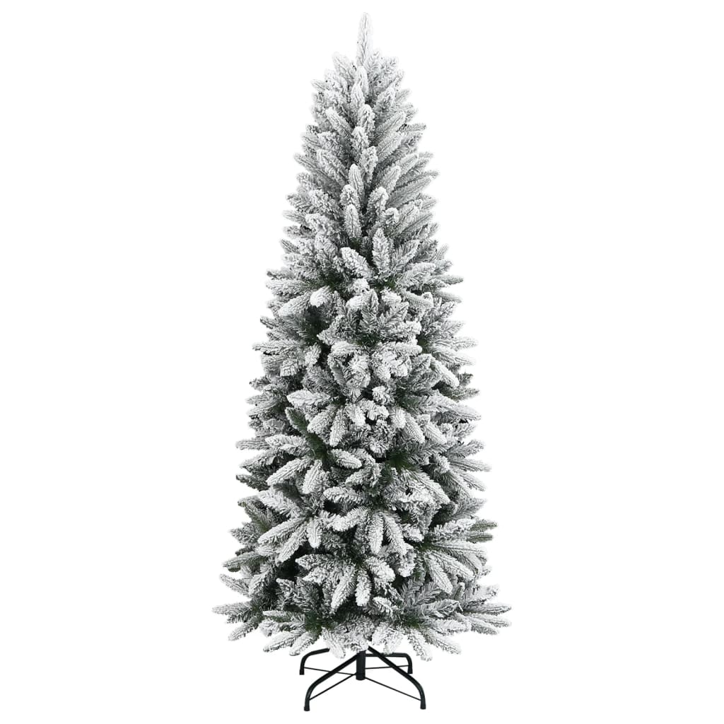 Vidaxl kunstkerstboom met sneeuw 180 cm pvc en pe