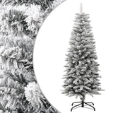 VidaXL Künstlicher Weihnachtsbaum mit Schnee schmal 120 cm PVC und PE