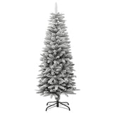 VidaXL Künstlicher Weihnachtsbaum mit Schnee schmal 120 cm PVC und PE