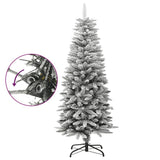 VidaXL Künstlicher Weihnachtsbaum mit Schnee schmal 120 cm PVC und PE