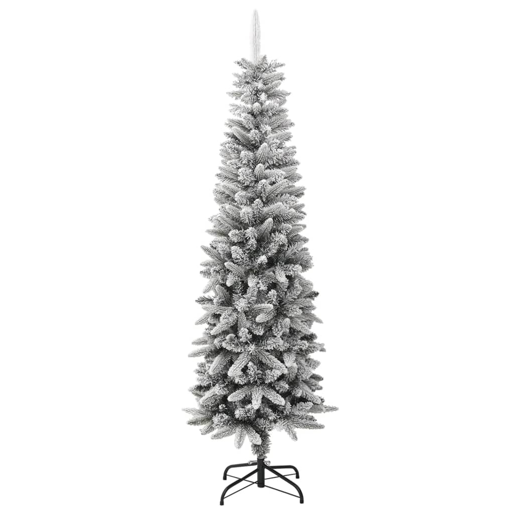 Vidaxl Kunstkerstboom mit schneebeschmaler 180 cm PVC und PE