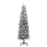 Vidaxl Kunstkerstboom mit schneebeschmaler 180 cm PVC und PE
