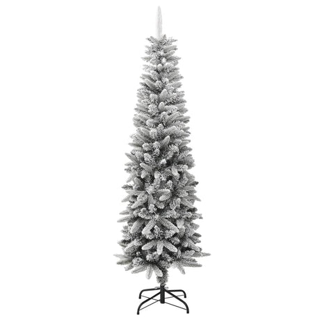 Vidaxl Kunstkerstboom mit schneebeschmaler 180 cm PVC und PE