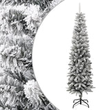 VidaXL Künstlicher Weihnachtsbaum mit Schnee schmal 240 cm PVC und PE