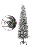 VidaXL Künstlicher Weihnachtsbaum mit Schnee schmal 240 cm PVC und PE