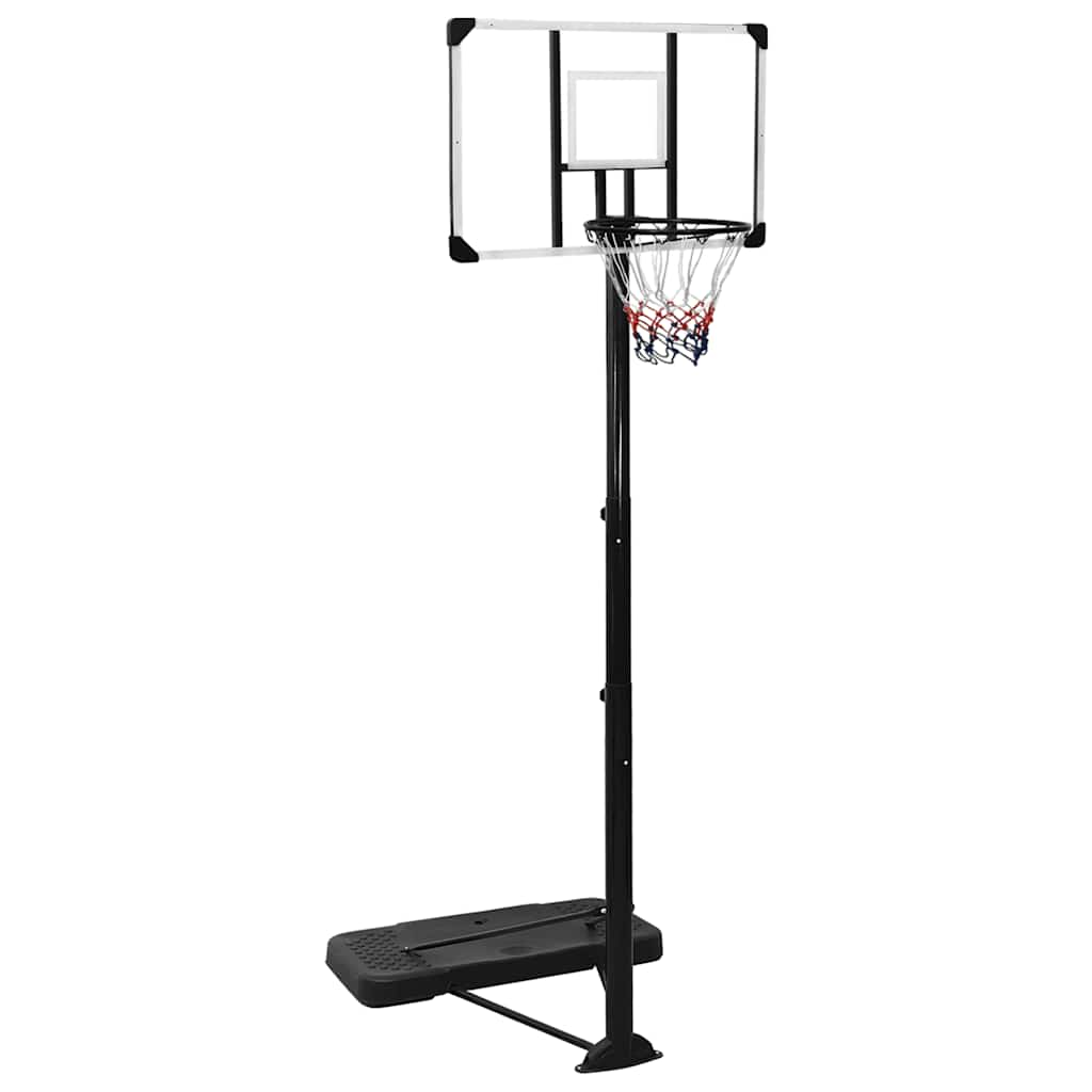 Estándar de baloncesto Vidaxl 256-361 cm de policarbonato transparente