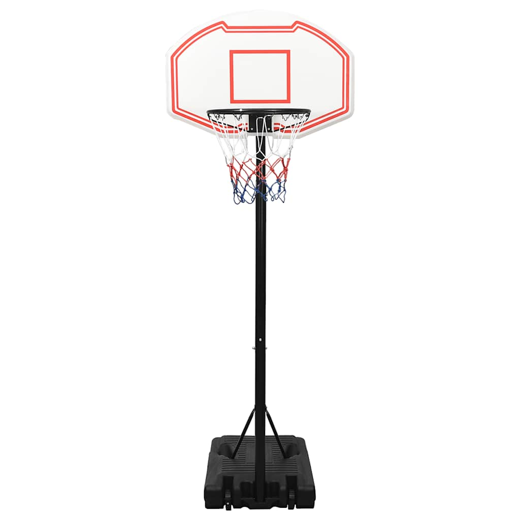 Vidaxl basketstandard 237-307 cm polyeten vit