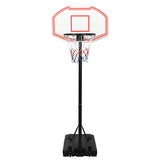 Estándar de baloncesto Vidaxl 237-307 cm de polietileno blanco