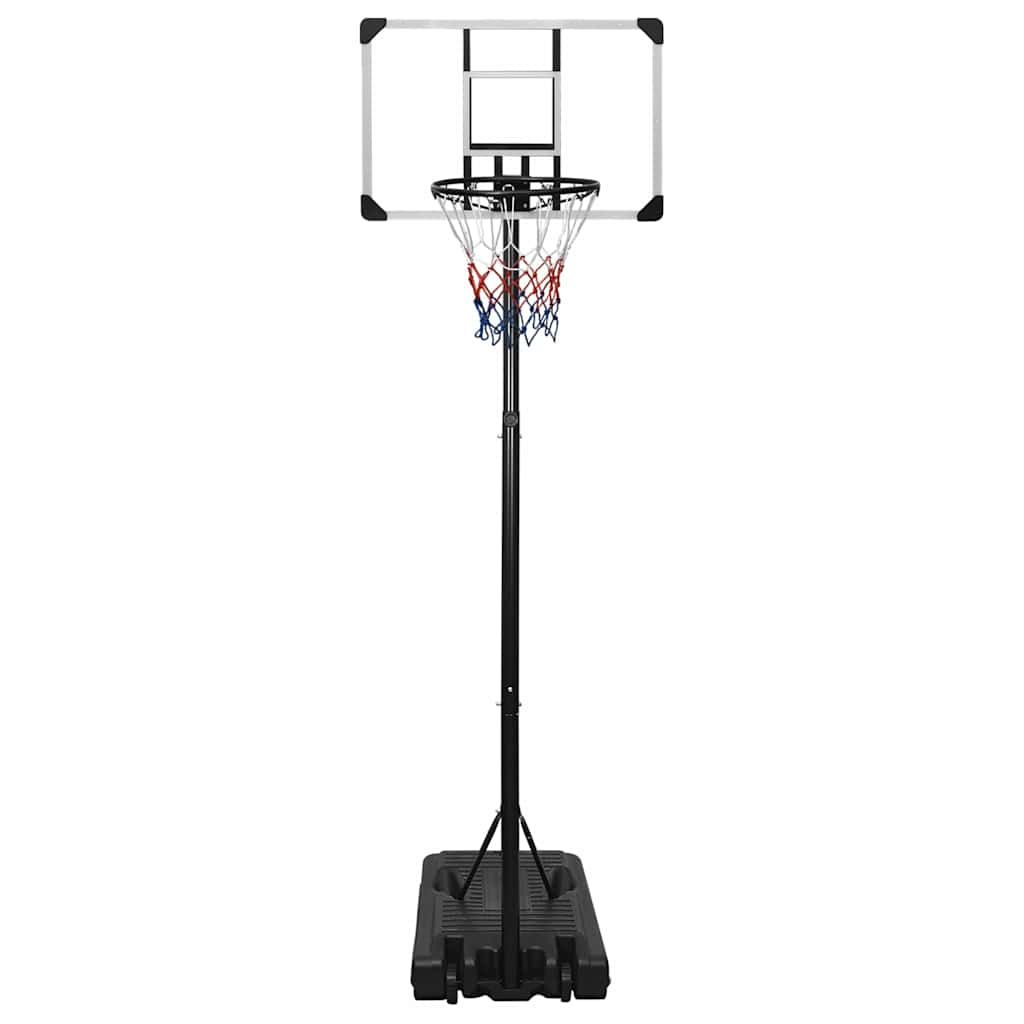 Estándar de baloncesto Vidaxl 235-305 cm de policarbonato transparente