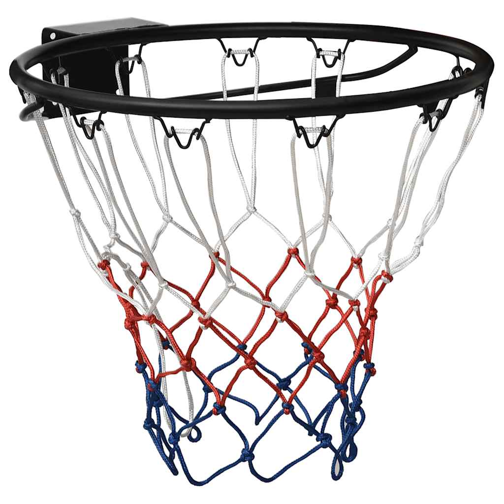 Anneau de basket-ball Vidaxl 45 cm en acier noir