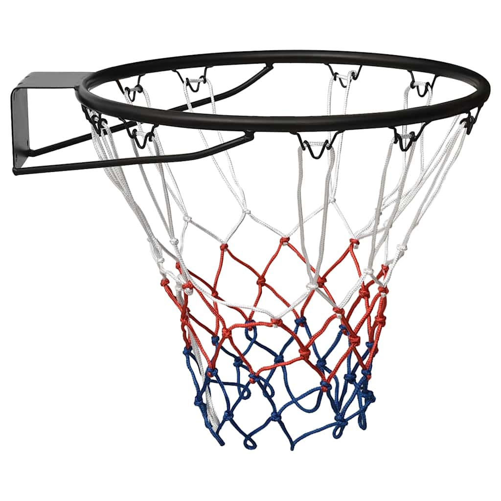 Anneau de basket-ball Vidaxl 45 cm en acier noir