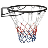 Anneau de basket-ball Vidaxl 45 cm en acier noir