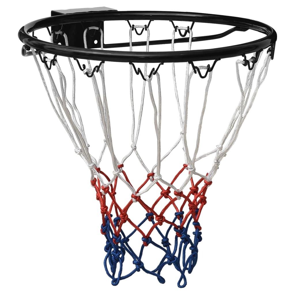 Anneau de basket-ball Vidaxl 39 cm en acier noir