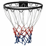 Anneau de basket-ball Vidaxl 39 cm en acier noir