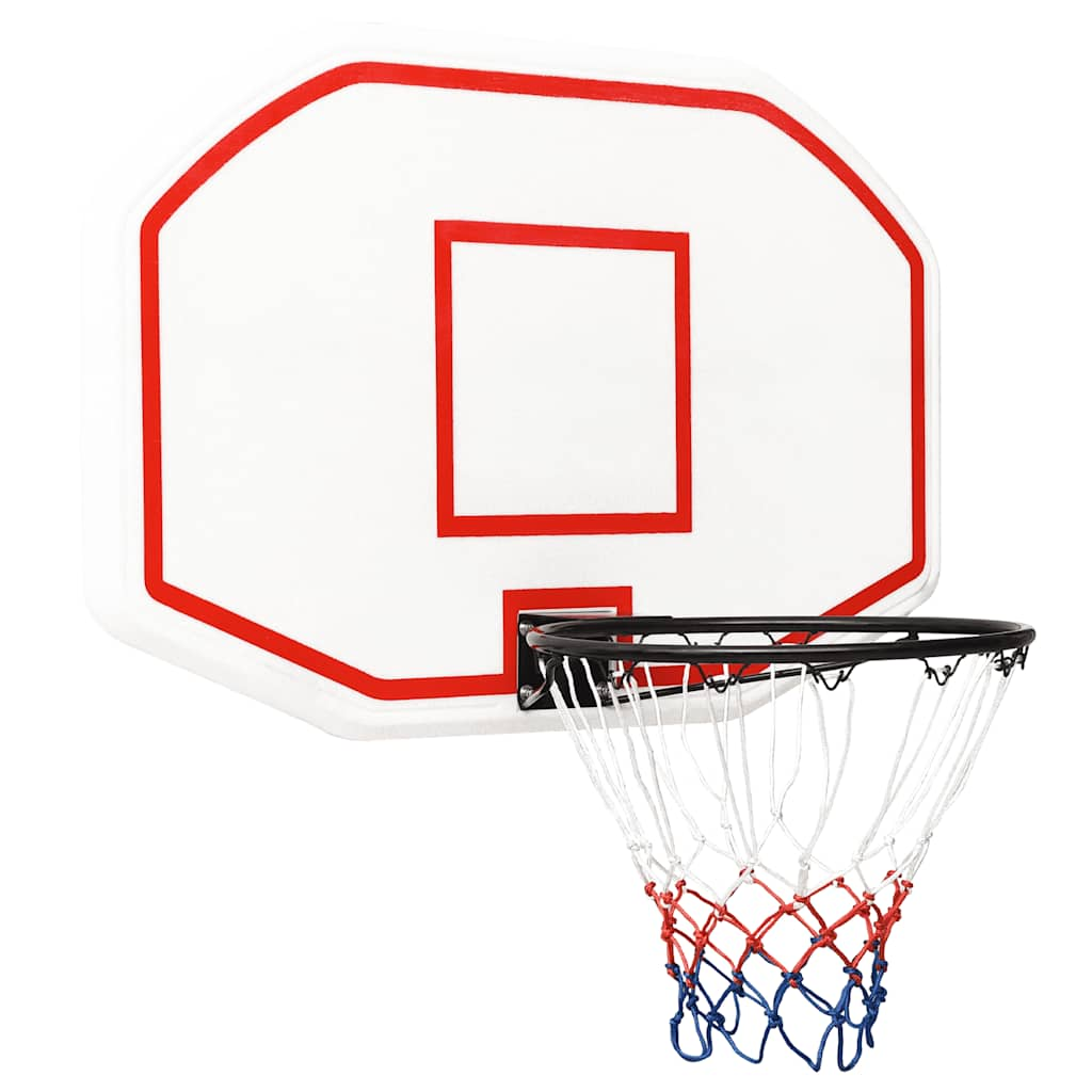 Vidaxl basketbalbord 109x71x3 cm polyetheen wit