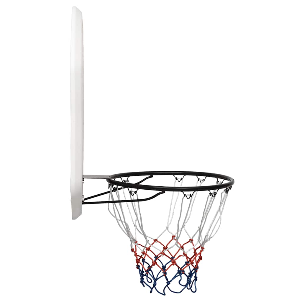 Vidaxl basketbalbord 109x71x3 cm polyetheen wit