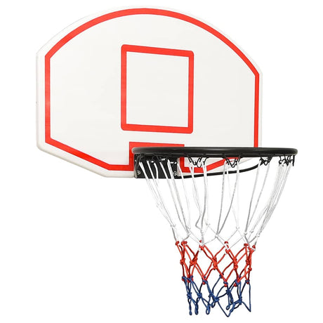 VIDAXL -Basketballbrett 71x45x2 cm Polyethylenweiß