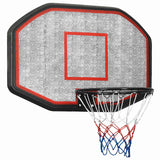 Vidaxl basketbalbord 109x71x3 cm polyetheen zwart