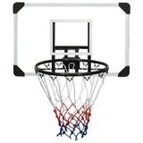 VIDAXL -Basketballbrett 71x45x2,5 cm Polycarbonat transparent