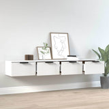 Vidaxl wandkasten 2 st 68x30x20 cm bewerkt hout wit