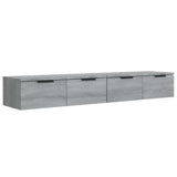 Vidaxl wandkasten 2 st 68x30x20 cm bewerkt hout grijs sonoma eiken