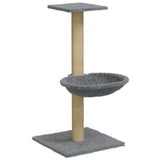 Vidaxl -Katzenmöbel mit Sisalkratzer nach 74 cm hellgrau