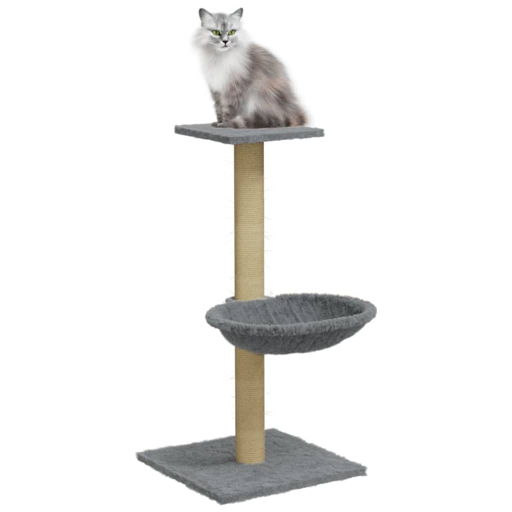 Vidaxl Cat Meubles avec sisal grattant post 74 cm gris clair