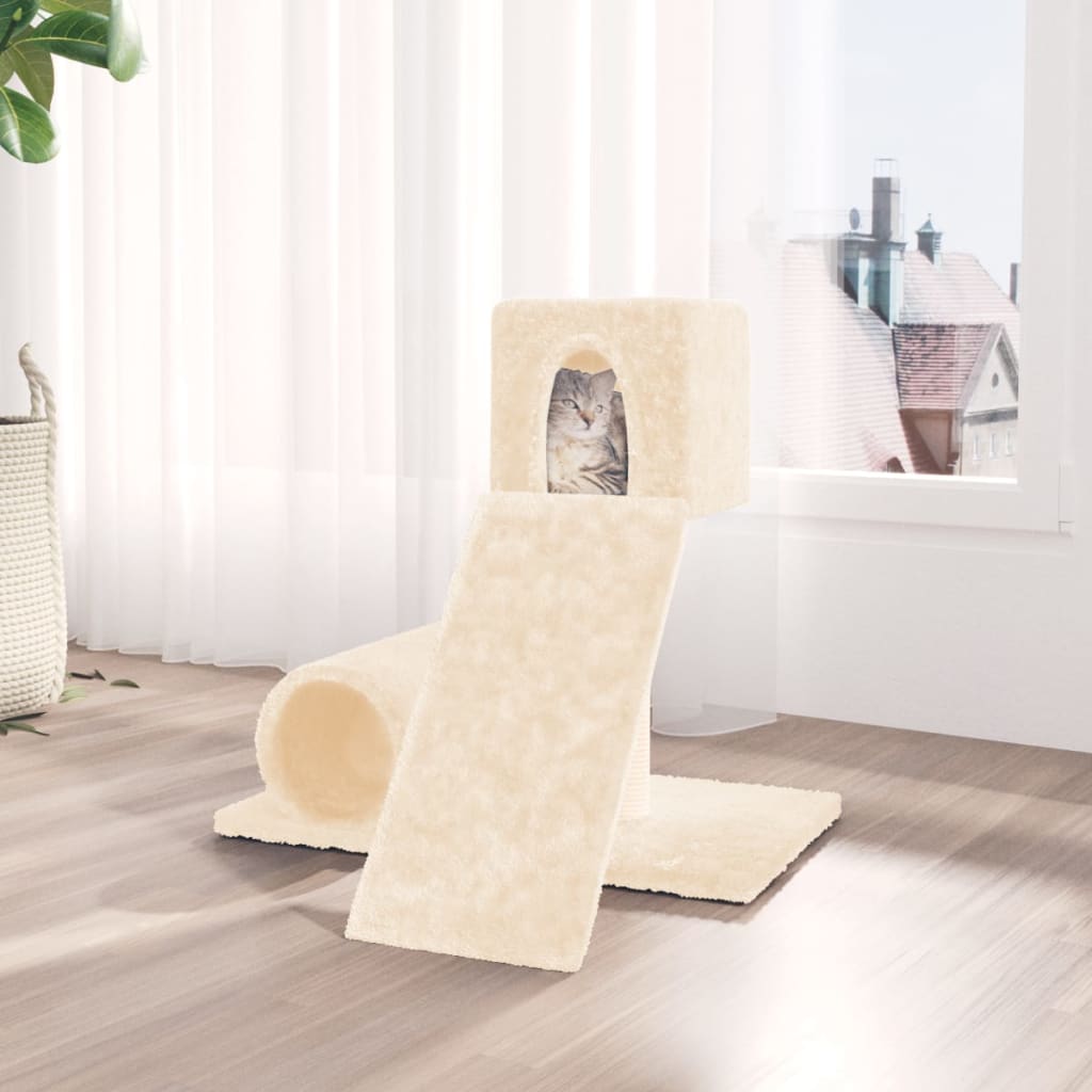 Vidaxl cat furniture with sisal scratching post 59 cm cream -colored