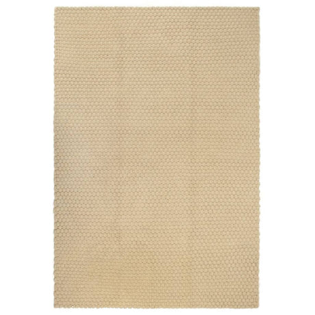 VIDAXL Rechteckige 160x230 cm Baumwolle natürlich