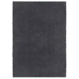 Tapis Vidaxl RECTANGULAR 80X160 cm Coton Anthracite -Colored