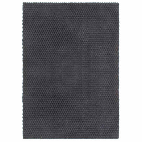 VIDAXL Rechteckige 160x230 cm Jute Anthrazit -ausgelöst