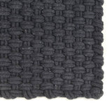 VIDAXL Rechteckige 160x230 cm Jute Anthrazit -ausgelöst