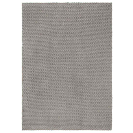 VIDAXL Rechteckige 120x180 cm Baumwollgrau