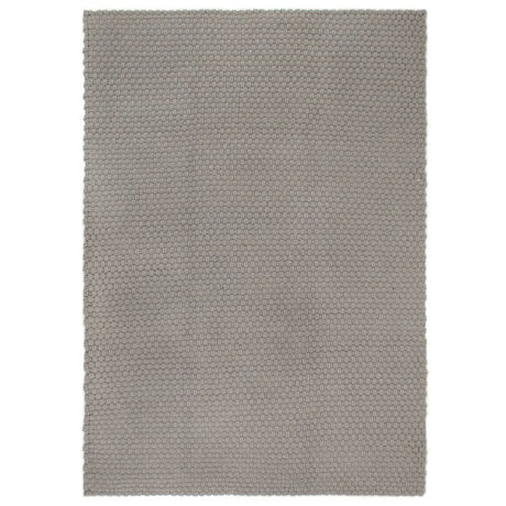 VIDAXL Rechteckige 160x230 cm Baumwollgrau