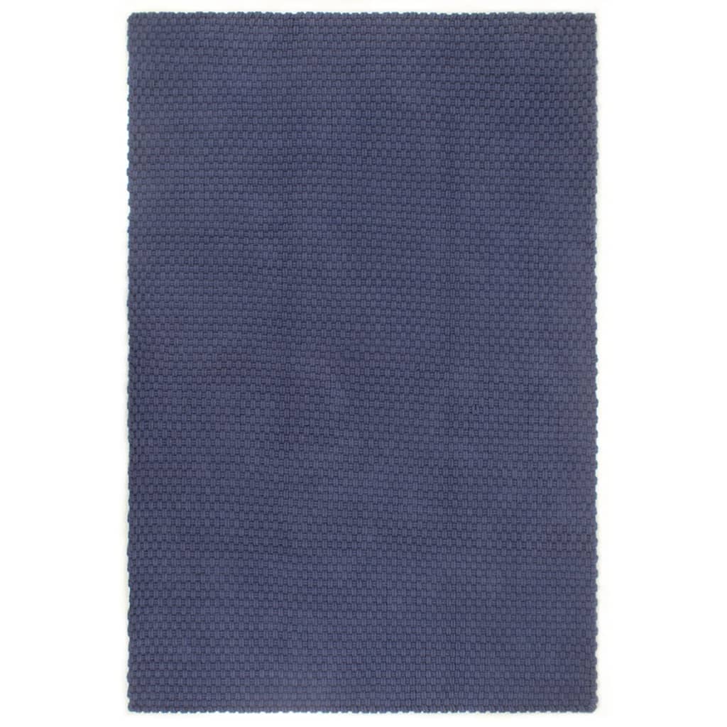 Vidaxl rettangolare 120x180 cm blu navy cotone