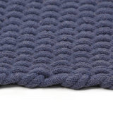 VIDAXL Rechteckige 120x180 cm Baumwollmarineblau
