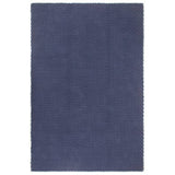 Tappeto vidaxl rettangolare 160x230 cm blu navy cotone