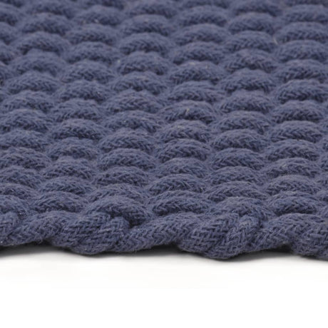 VIDAXL Rechteckige 180x250 cm Baumwollmarineblau