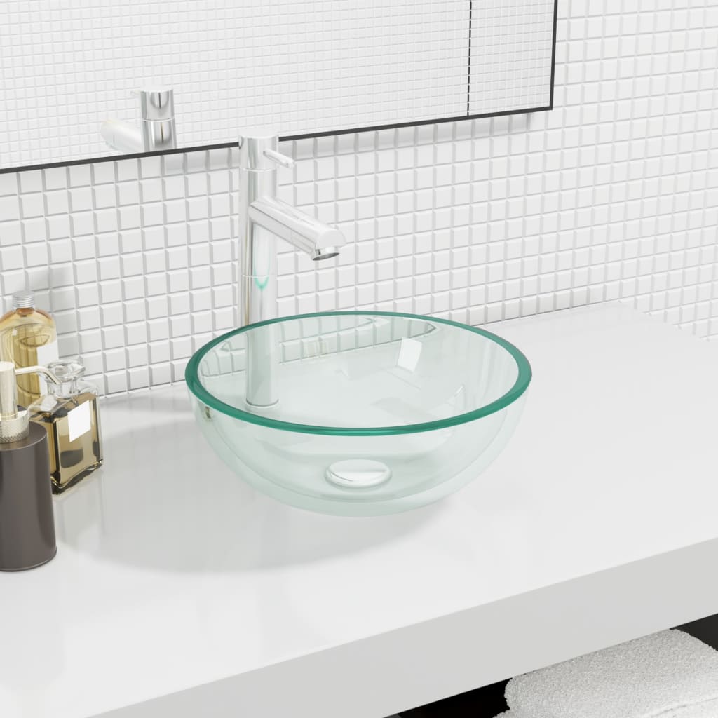 Vidaxl Washbasin 30x12 cm Temperato in vetro