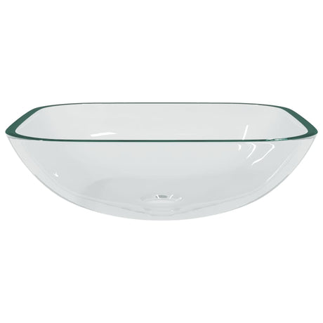 VIDAXL WASHBAIN 42x42x14 cm Glas transparent