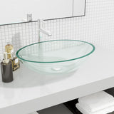 Vidaxl Washbasin 50x37x14 cm skla