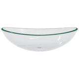 VIDAXL WASHBAIN 54.5X35X15,5 cm Härtetes Glas transparent