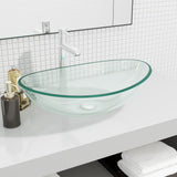 Vidaxl WASHBASIN 54,5x35X15,5 cm tvrzeného skla průhledné