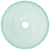 VIDAXL WASHBAIN 30 x 12 cm Temperiertes Glas matt