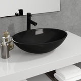 Vidaxl Washbeer 50x37x14 cm Glas schwarz