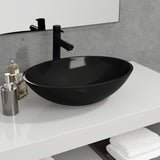 Vidaxl Washbasin 50x37x14 cm skleněná černá