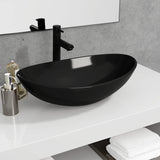 Vidaxl Washbasin 54,5x35x15,5 cm Tempered Glass Black